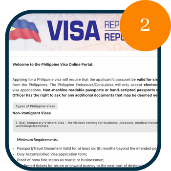 Steps for 9a Visa 2