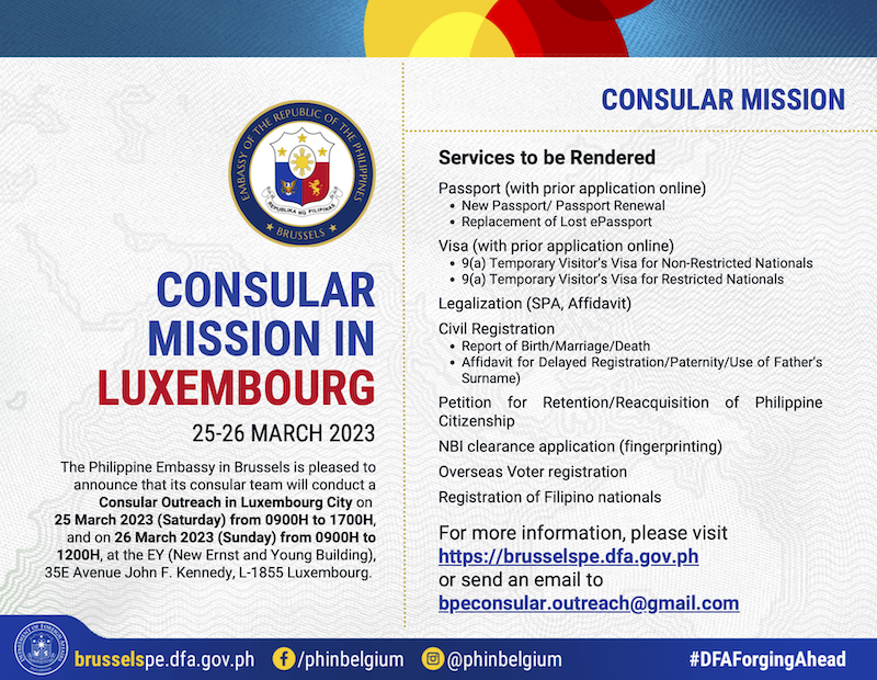 Consular Outreach 25-26 March 2023