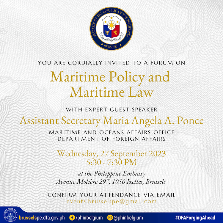 Invitation Maritime Policy and Maritime Law 1